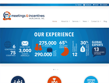 Tablet Screenshot of meetings-incentives.com